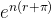 e^{n(r+\pi)}